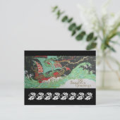 De groeten van het seizoen feestdagenkaart (Staand voorkant)