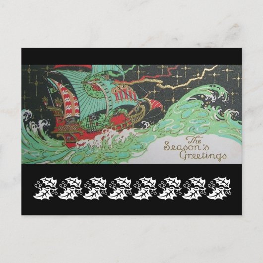 De groeten van het seizoen feestdagenkaart (Voorkant)