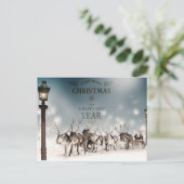 de groeten van het seizoen feestdagenkaart (Staand voorkant)