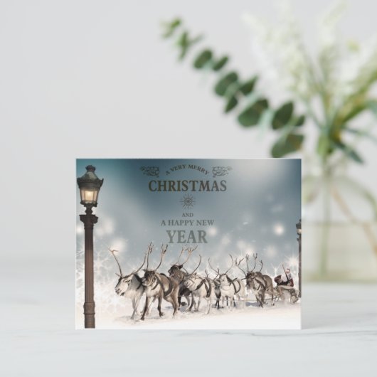 de groeten van het seizoen feestdagenkaart (Staand voorkant)