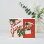 De Groeten van het seizoen Feestdagenkaart (Staand voorkant)