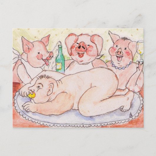 De Groeten van het seizoen Feestdagenkaart (Voorkant)