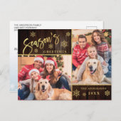 De Groeten van het seizoen Moderne 2 van de FOTO g Briefkaart (Voorkant / Achterkant)