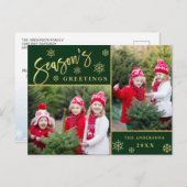 De Groeten van het seizoen Moderne 2 van de FOTO g Briefkaart (Voorkant / Achterkant)