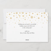 De Groeten van het seizoen Moderne 2 van de FOTO g Feestdagenkaart (Achterkant)