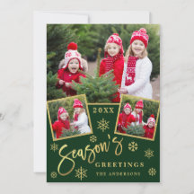 De groeten van het seizoen Moderne 3 PHOTO groet