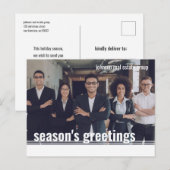 De groeten van het seizoen Moderne Geometrische Fo Feestdagenkaart (Voorkant / Achterkant)