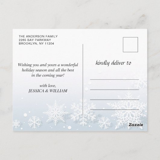 De groeten van het seizoen Moderne Manuscript 3 va Briefkaart (Achterkant)