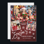 De groeten van het seizoen Moderne Manuscript 3 va Feestdagenkaart<br><div class="desc">Seizoensgroeten Modern Script 3 FOTO Collage Holiday Card.</div>