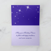 De groeten van het seizoen over de Miles. Christma Feestdagen Kaart (Binnen)