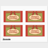 De groeten van het  seizoen rechthoekige sticker (Vel)