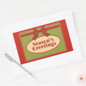 De groeten van het  seizoen rechthoekige sticker (Envelop)