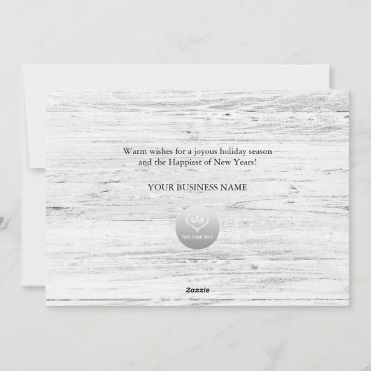 De Groeten van het seizoen  Red Truck Business Feestdagenkaart (Achterkant)