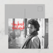 De Groeten van het seizoen - typografie - uw foto Briefkaart (Voorkant / Achterkant)