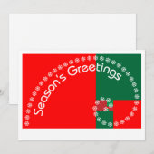 De Groeten van het Seizoen van Fibonacci Feestdagenkaart (Voorkant / Achterkant)