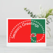De Groeten van het Seizoen van Fibonacci Feestdagenkaart (Staand voorkant)