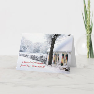 De Groeten van het seizoen van ons nieuwe huis - n Feestdagen Kaart