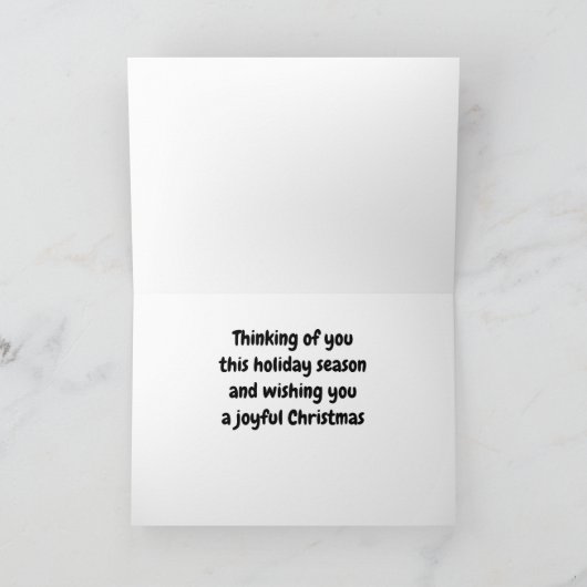 DE GROETEN VAN HET SEIZOEN VOOR "FAMILIE & VRIENDE FEESTDAGEN KAART (Binnen)