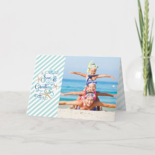 De Groeten van het tropische Seizoen, 4 Foto's Feestdagen Kaart