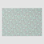 De groeten van het vrolijke Kerstmisseizoen laten  Tissuepapier (Voorkant)