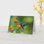 De Groeten van Hummer van de zomer Kaart (Gele Bloem)