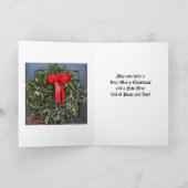 De Groeten van Kerstmis Feestdagen Kaart (Binnen)