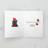 De Groeten van Kerstmis van Affenpinscher Feestdagen Kaart (Binnen)