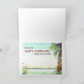 De Groeten van Kerstmis van Gator Feestdagen Kaart (Binnen)