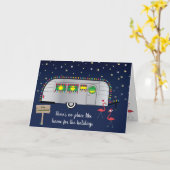 De Groeten van Kerstmis van Snowbird Kaart (Gele Bloem)