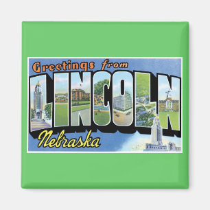 De groeten van Lincoln, Nebraska. Magneet