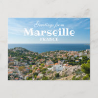 De groeten van Marseille Frankrijk Schilderachtig 