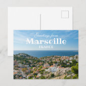 De groeten van Marseille Frankrijk Schilderachtig  Briefkaart (Voorkant / Achterkant)