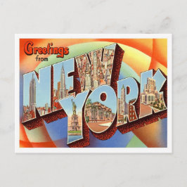 De Groeten van New York uit de VS Briefkaart