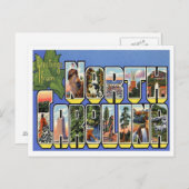 De Groeten van North Carolina uit de VS Briefkaart (Voorkant / Achterkant)