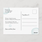 De groeten van onze Bubble Sociale Vervormende Fot Briefkaart (Achterkant)