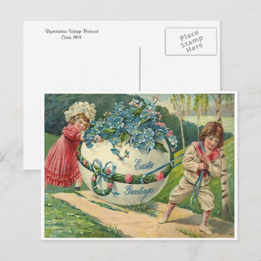 De Groeten van Pasen Feestdagenkaart (Voorkant / Achterkant)