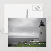 De groeten van Pemaquid Point, Maine. Briefkaart (Voorkant / Achterkant)