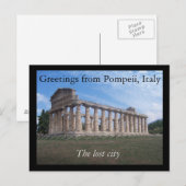 De groeten van Pompeii, Italië: de verloren stad Briefkaart (Voorkant / Achterkant)