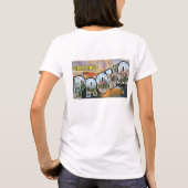 De groeten van Provo, Utah.  Retro Post Card T-shirt (Achterkant)