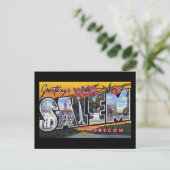 De groeten van Salem Oregon Briefkaart (Staand voorkant)