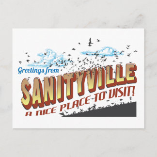 De groeten van Sanityville - een mooie plek om te Briefkaart