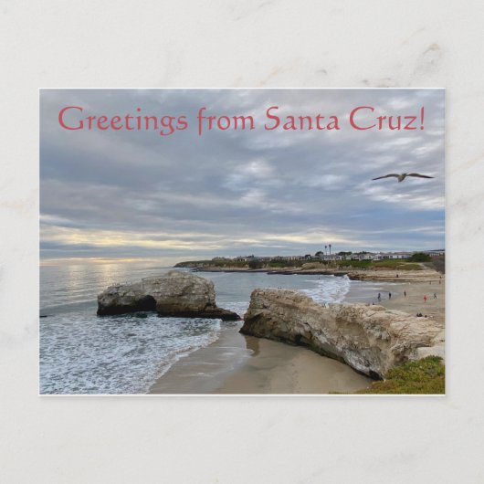 De groeten van Santa Cruz. Briefkaart (Voorkant)