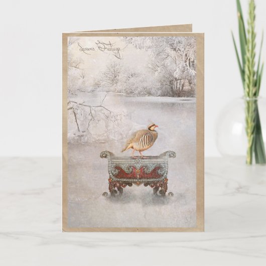 De Groeten van Seaons Feestdagen Kaart (Voorkant)