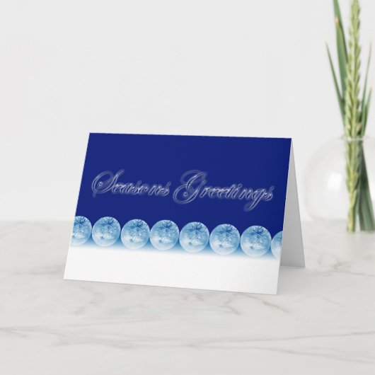 De Groeten van seizoenen Feestdagen Kaart (Voorkant)