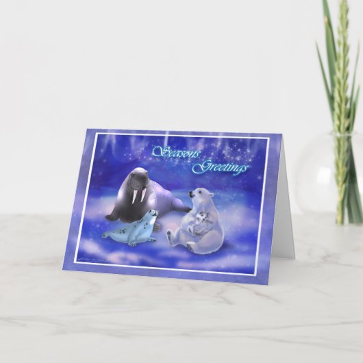 De Groeten van seizoenen Feestdagen Kaart (Voorkant)