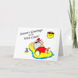 De Groeten van seizoenen van de Kerstman van de Feestdagen Kaart