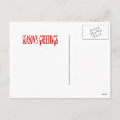 De groeten van Snowman Season Feestdagenkaart (Achterkant)