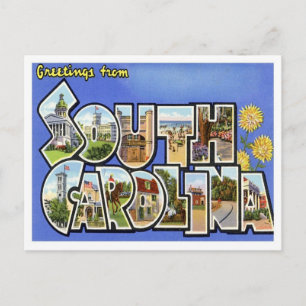 De groeten van South Carolina SC Briefkaart