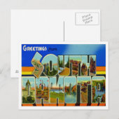 De Groeten van South Dakota uit de VS Briefkaart (Voorkant / Achterkant)