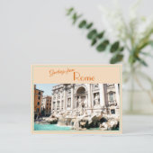 De groeten van Trevi Vond  Briefkaart (Staand voorkant)